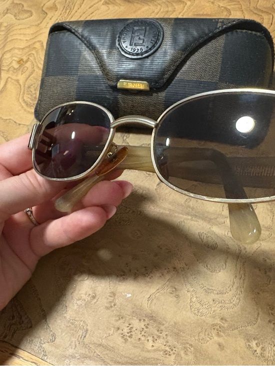 Vintage Fendi FS213 Golden Glimmer Sunglasses - 90s Made in Italy, rare main image 5